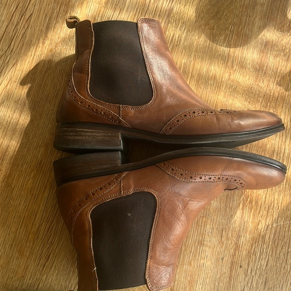 Aldo Topy Cognac/Darker Tan Chelsea Boots US 9 EU 40 UK 6.5 - Picture 8 of 17